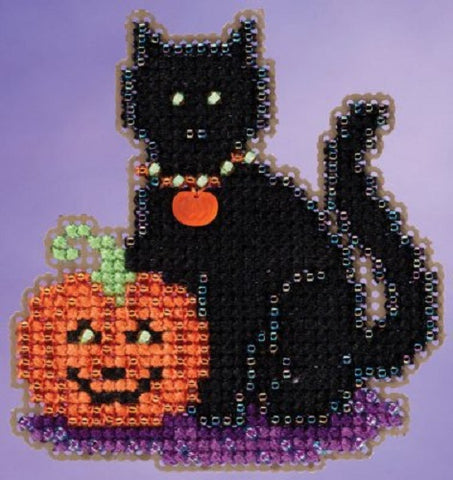 Mill Hill Wendy's Cat Halloween beaded cross stitch kit MH19-5206