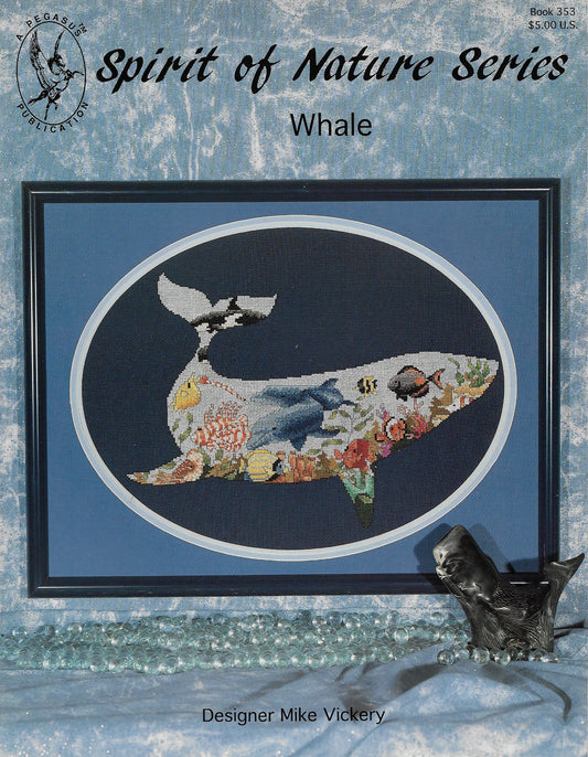 Pegasus Whale Spirit of Nature cross stitch pattern