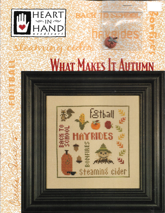 Heart in Hand What Makes It Autumn cross stitch pattern