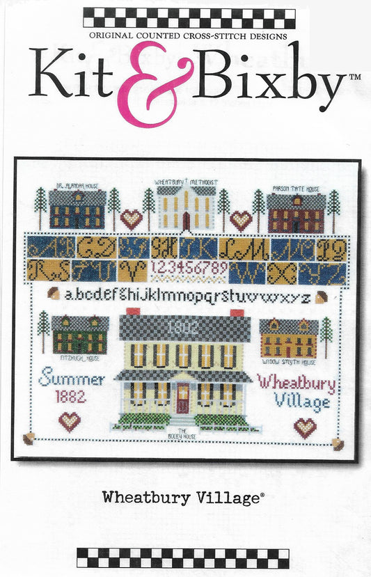 kit & Bixby Wheatbury Village cross stitch pattern