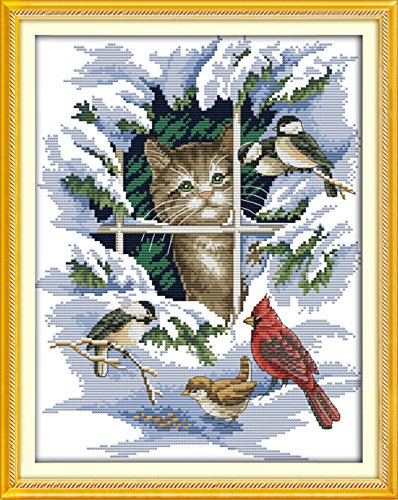 Dimensions Whiskers & Wings 305 cross stitch pattern