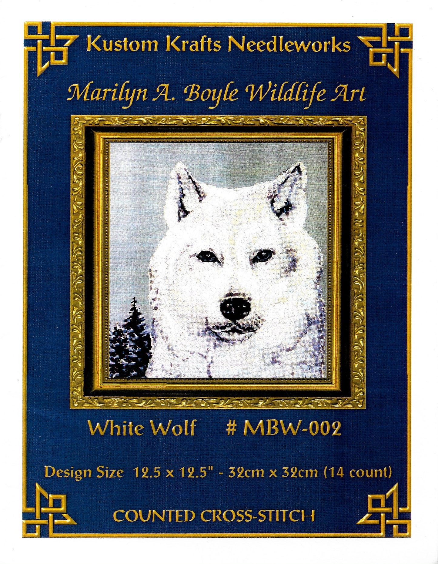 kustom Kraft White Wolf MBW-002 cross stitch pattern