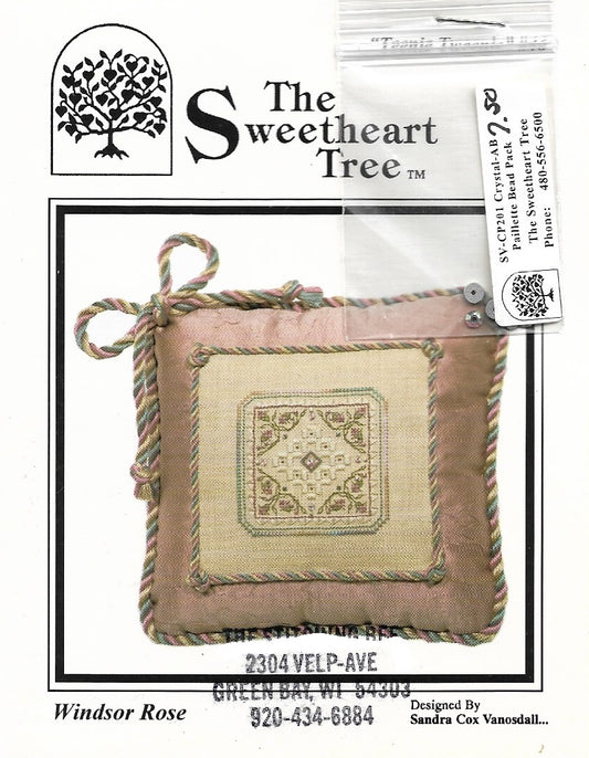 Sweetheart Tree Windsor Rose Teenie Tweenie 46 cross stitch pattern