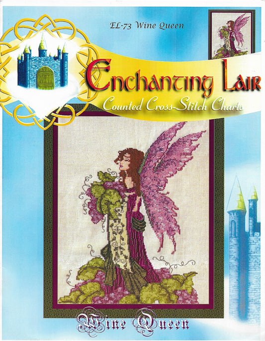 Enchanting Lair Wine Queen EL-73 fantasy cross stitch pattern
