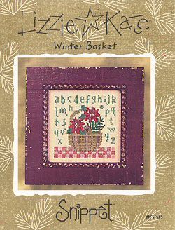 Lizzie Kate Winter Basket S58 cross stitch pattern