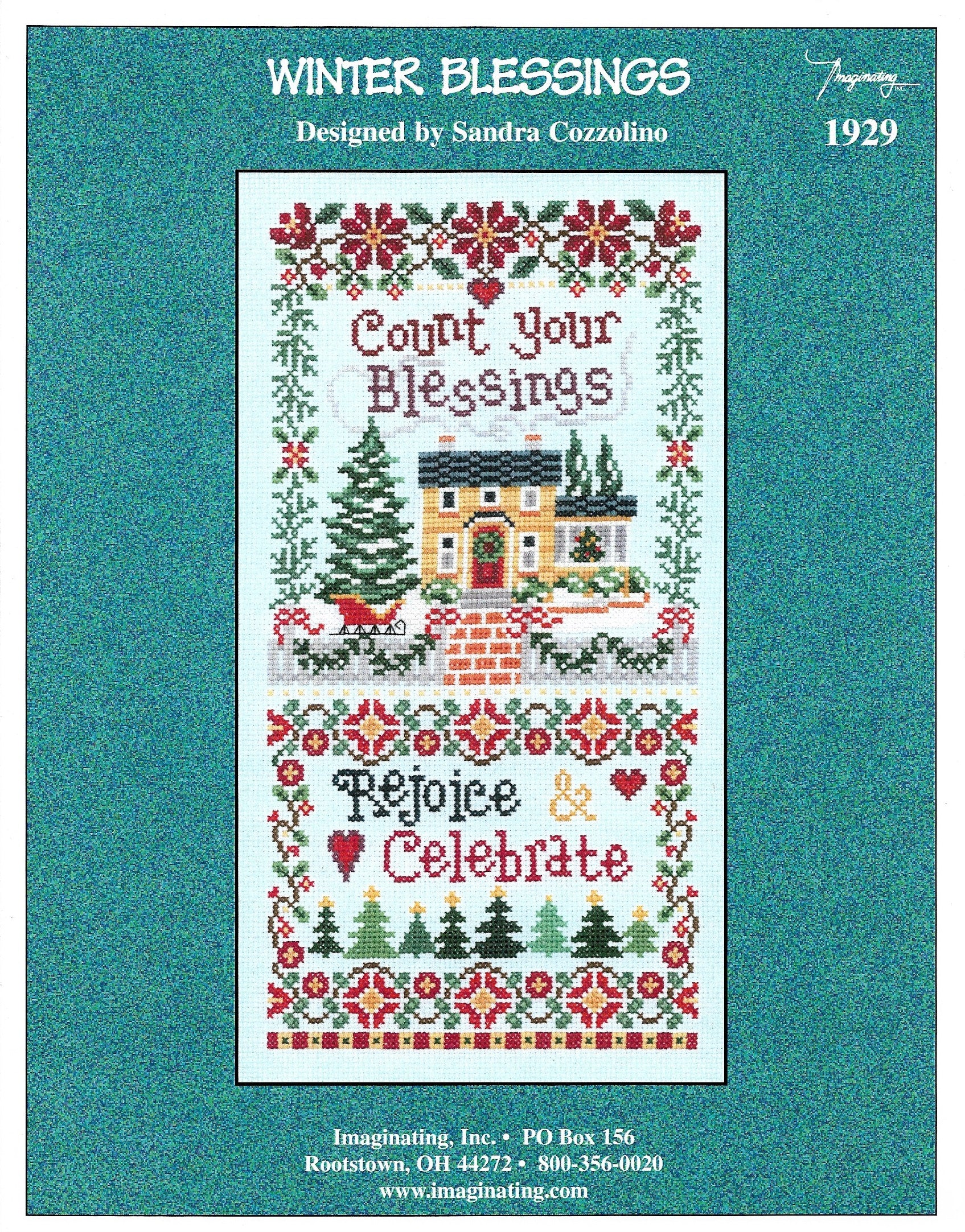 Imaginating Winter Blessings 1929 cross stitch pattern