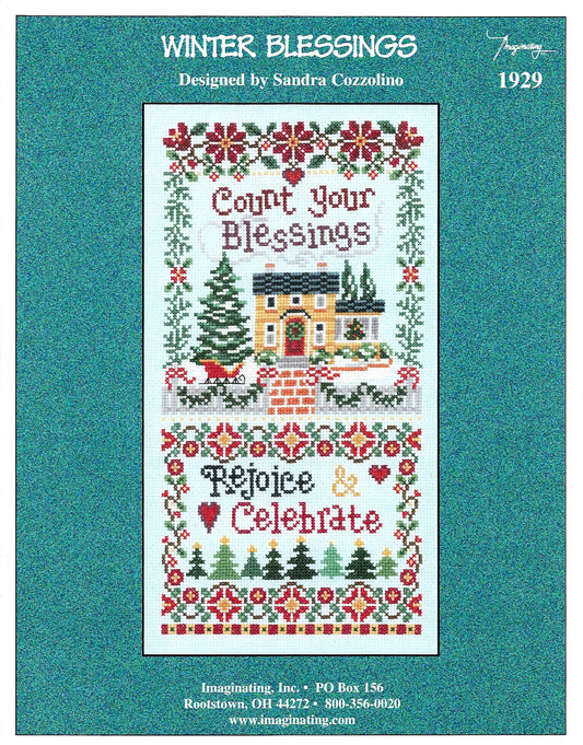 Imaginating Winter Blessings 1929 cross stitch pattern