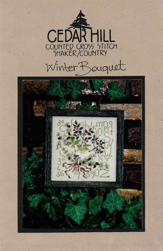 Cedar Hill Winter Bouquet cross stitch pattern