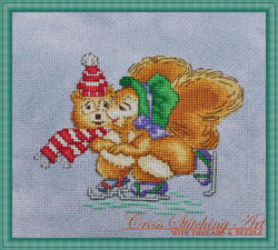 Cross Stitching Art Winter Joy animal cross stitch 