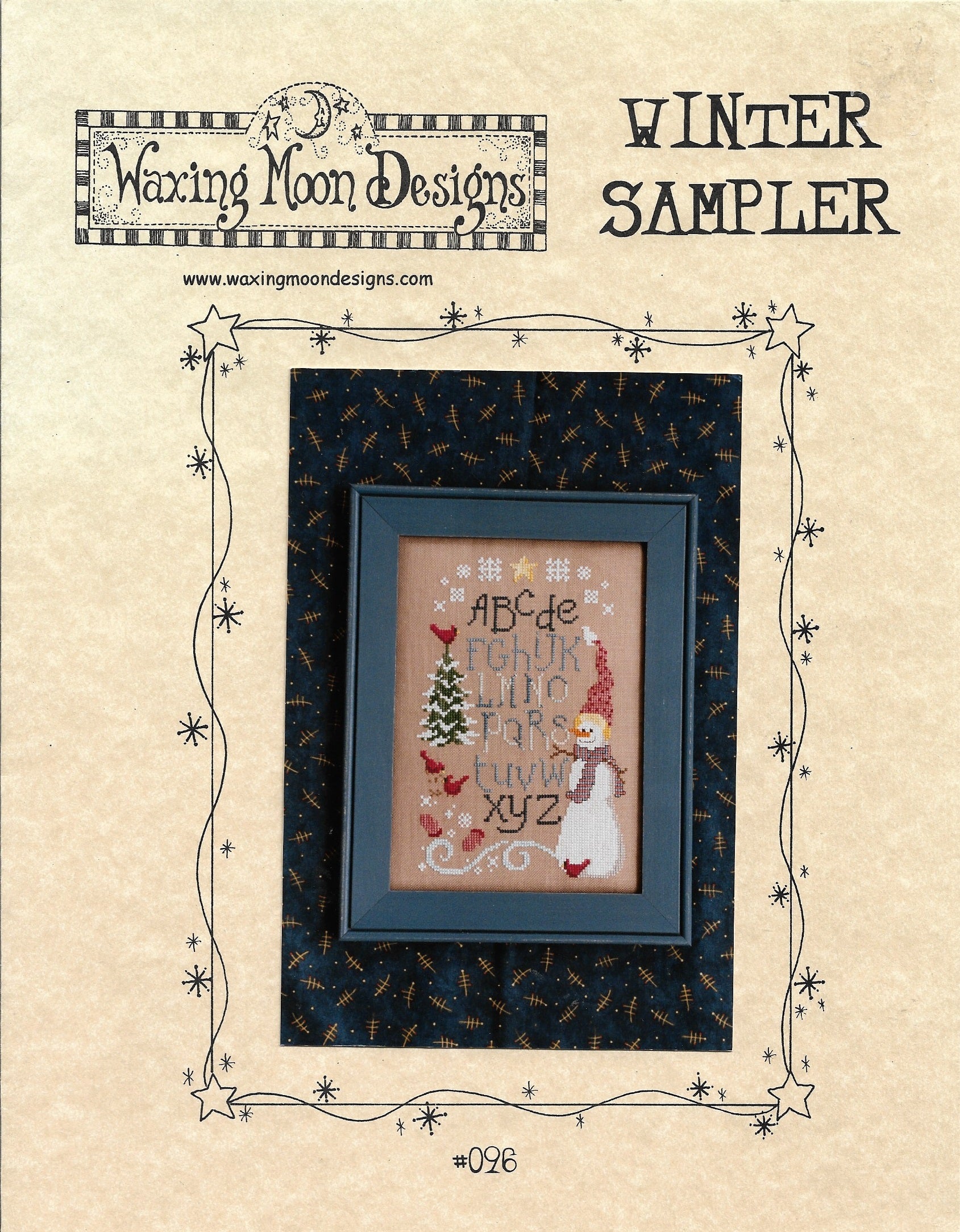 Waxing Moon Winter Sample 096 christmas cross stitch pattern