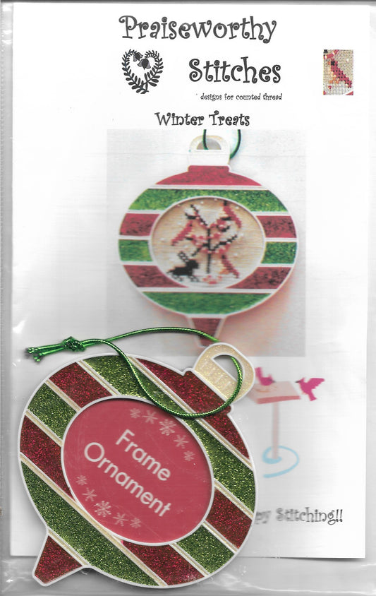 Praiseworthy Stitches Winter Treats cross stitch ornament pattern
