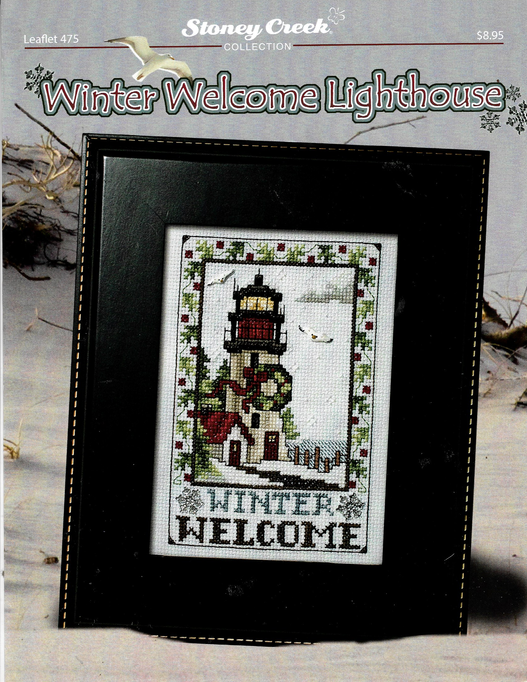 Sroney Creek Winter Welcome Lighthouse LFT475 cross stitch pattern