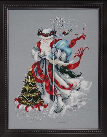 Mirabilia Winter White Santa Nora Corbett MD-100 cross stitch pattern