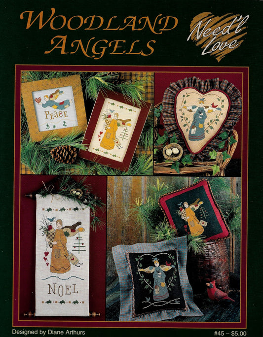 Need'l Love Woodland Angels christmas cross stitch pattern
