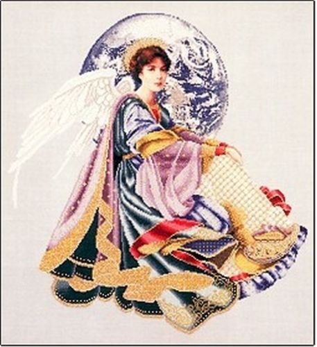 Lavender & Lace World Peace Angel L&L51 cross stitch pattern