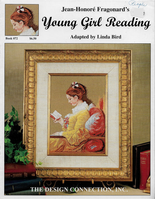 Design Connection Young Girl Reading 072 cross stitch pattern