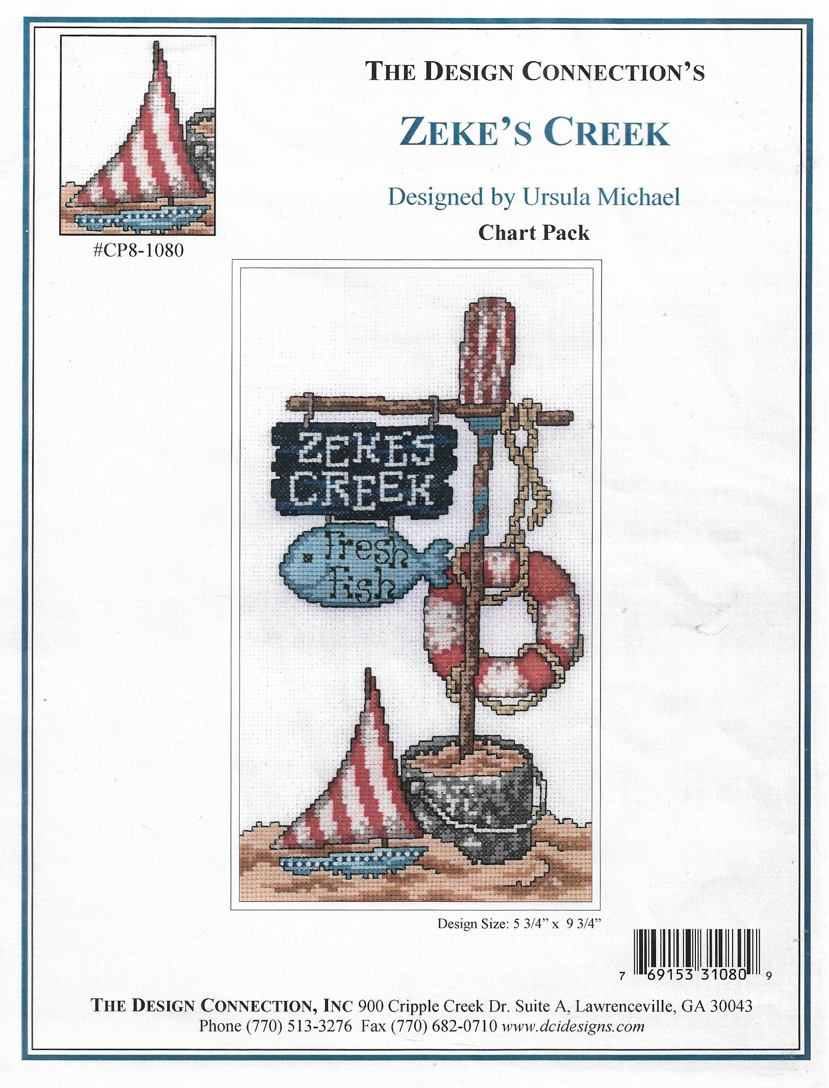 Design Connection Zeke's Creek cross stitch pattern